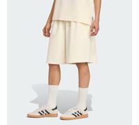 adidas Originals Womens Essentials Linear Shorts Oversized - Cream - Size 2XS