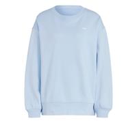 adidas ORIGINALS WOMEN'S ESSENTIALS OVERSIZED SWEATSHIRT JUMPER BLUE COMFY RETRO