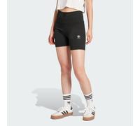 adidas Originals Women's Essentials 1/4 Ribbed Shorts - Black, Black, Size M, Women Black