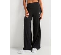 adidas Originals Womens Essentials Wide Rib Pants - Black, Black, Size Xl, Women Black