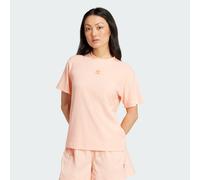 adidas Originals Womens Essentials Wide Rib Tee - Pink - Size Small