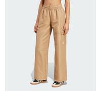 ADIDAS Originals Womens Essentials Woven Cargo Pants - Brown - Size X-Large