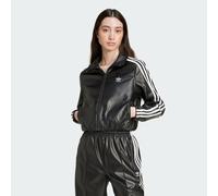 adidas Originals Womens Firebird Pleather Track Top - Black - Size Small