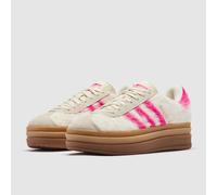 adidas Originals Womens Gazelle Bold Cream White Shock Pink Gold Metallic