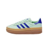 adidas Originals Women's Gazelle Bold Sneakers, Clear Mint/Lucid Blue/Gold Metallic, 8.5
