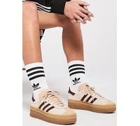 adidas Originals Womens Gazelle Bold Trainers - Beige, Cream White/Maroon/Magic Beige, Size 6, Women Cream White/Maroon/Magic Beige