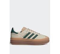 adidas Originals Womens Gazelle Bold Trainers - Beige, Cwhite/Cgreen/Magbei, Size 3.5, Women Cwhite/Cgreen/Magbei