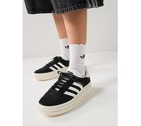 adidas Originals Womens Gazelle Bold Trainers, Core Black/Ft White/Core White, Size 7, Women Core Black/Ft White/Core White