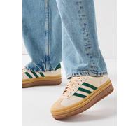 adidas Originals Womens Gazelle Bold Trainers, Cwhite/Cgreen/Magbei, Size 3, Women Cwhite/Cgreen/Magbei