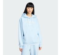 ADIDAS Originals Womens Graphic Loose Hoodie - Blue Cotton - Size Small