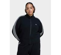 adidas Originals Women's Knitted Crochet Firebird Track Top, Black, Size 2X, Women Black