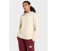 adidas Originals Womens Knitted Sweatshirt, White, Size L, Women White