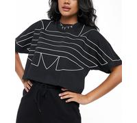adidas Originals Women's Large Logo Oversized Tee Loose Fit Boyfriend T-Shirt
