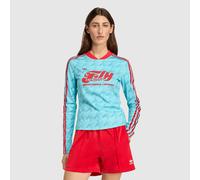 Graphic Football Allover Print Bodycon Long Sleeve Jersey