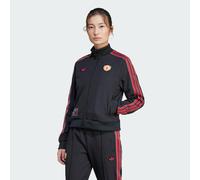 adidas Originals Womens Manchester United Terrace Icons Track Top - Black - Size 2XL