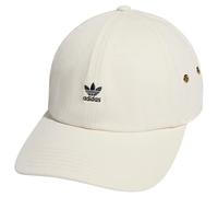 adidas Originals Women's Mini Logo Relaxed Adjustable Cap, Wonder White/Shadow Navy, One Size