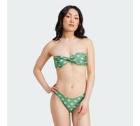 adidas Originals Womens Monogram Bikini Top - Green Recycled Material - Size Medium