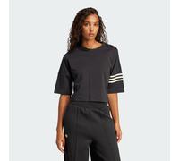 adidas Originals Womens Neuclassics Tee - Black Cotton - Size 2XS