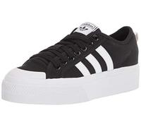 adidas Originals Women's Nizza Platform Sneaker, Black/White/White, 3.5 UK