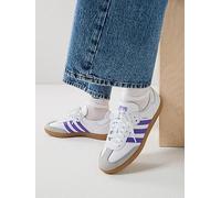 adidas Originals Womens OG Samba Trainers, Ftwwht/Purrus/Greone, Size 5, Women Ftwwht/Purrus/Greone