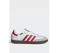 adidas Originals Womens OG Samba Trainers- White/red, Ftwwht/Betsca/Supcol, Size 8, Women Ftwwht/Betsca/Supcol