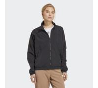 adidas Originals Womens Premium Essentials Nylon Track Jacket - Black Recycled Material - Size Large