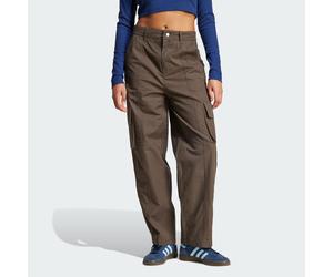 ADIDAS Originals Womens Premium Essentials Ripstop Cargo Pants - Dark Green - Size 6 UK
