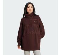Adidas Originals Womens Premium Oversized Knit Turtleneck Sweater Brown RRP £120