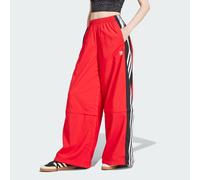adidas Originals Womens Rasant Cut Line Track Pants - Red Recycled Material - Size X-Large