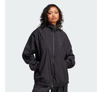 adidas Originals Womens Rasant Cut Line Track Top - Black Recycled Material - Size Medium