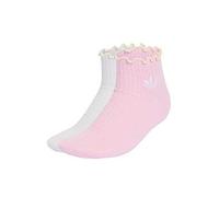adidas Originals Womens Ruffle Soocks 2 Pack, Multi, Size S, Women Print