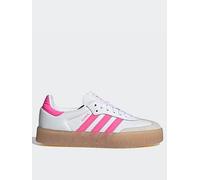 adidas Originals Women's Sambae Trainers - Pink/White, White, Size 6, Women White