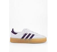 adidas Originals Women's Sambae Trainers - White/Purple, White, Size 8, Women White