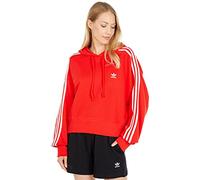 adidas Originals Women's Short Hoodie, Red, Large