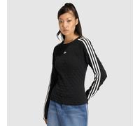 adidas Originals Womens Slim Long Sleeve T-Shirt, Black, Size S, Women Black