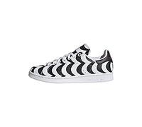 adidas Originals Women's Stan Smith (End Plastic Waste) Sneaker, Black/Team Real Magenta/White, 6
