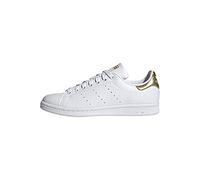 adidas Originals Women's Stan Smith (End Plastic Waste) Sneaker, White/White/Gold Metallic, 7.5