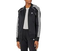 adidas Originals womens-Superstar Track Top Long Sleeve Shirt - black - Medium