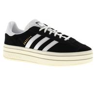 Adidas Originals Womens Trainers Gazelle Bold Leather Lace Up black white cream