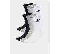 adidas Originals Unisex Trefoil Cushion Crew Socks 6 Pairs Multi