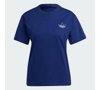 adidas Originals Womens Trefoil Graphic Logo T-Shirt - Blue / 6