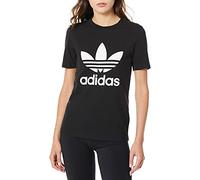 adidas Originals Women's Trefoil Tee T-Shirt, Black/White, X-Small