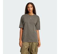 adidas Originals Womens Washed Oversized Tee - Grey Cotton - Size Small