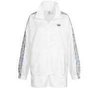 ADIDAS Originals Womens White Half Zip Windbreaker Jacket Ladies Size UK 10 NEW