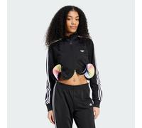 ADIDAS Originals Womens x Jeremy Scott Fashion Track Top - Black Recycled Material - Size 16 UK