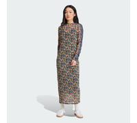 adidas Originals Womens x Liberty London Mesh Maxi Dress - Brown - Size 2XS