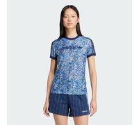 adidas Originals Womens x Liberty London Tonal Cali Tee - Blue Recycled Material - Size 2XS