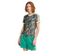 Adidas Originals X Liberty London 3 Stripes Short Sleeve T-shirt Black XS Woman