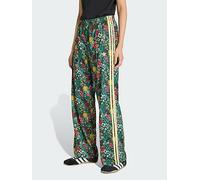 adidas Originals X Liberty London Firebird Trackpants, Dark Green, Size L, Inside Leg Regular, Women Dark Green