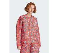 adidas Originals x Liberty London Quilted Jacket, Red, Size 2Xs, Women Red
